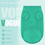 Expressive Polyester Dog Shirt Vest: Soft and Lightweight Puppy Shirt for Small and Medium Dogs, Featuring The Playful 'Cute but Psycho' Slogan Print Shirts Tank Top Turquoise S