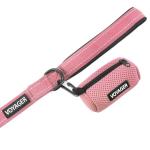Best Pet Supplies Voyager Reflective Dog Leash or Collar with Neoprene Handle, for Small, Medium, and Large Breed Puppies, Cute and Heavy Duty for Walking, Running and Training - Pink (Leash), S