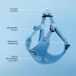 Best Pet Supplies Voyager Adjustable Step-In Flex Breathable Mesh Dog Harness for Small Medium Large Dogs (Baby Blue), M