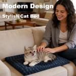 Dog Bed Mat - Reversible Dog Crate Bed Mats, Soft & Breathable Kennel Pad, Durable Crate Bed for Small Dogs & Cats