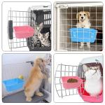 6 Pack Feeder (Blue, Pink), Hanging Feeder,Food and Water Container, Bath Water Bowl Universal for Birds Hamsters Mice Rats Rabbit Guinea Pig Small Pets (S) (S)