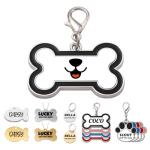 Ecrvtbynmu Dog Tags with Custom Text Customize Personalized Pet ID Tag for Dog and Cat, Dog Bone