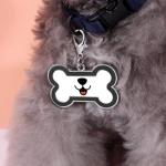 Ecrvtbynmu Dog Tags with Custom Text Customize Personalized Pet ID Tag for Dog and Cat, Dog Bone