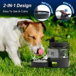 Portable Dog Water Bottle, 54oz Large Travel Water Bowl Dispenser for Dogs Camping Beach Walking Essentials, Big Portable Travel Water Bowl and Beach Accessories for Dogs，, Bpa Free, Safe and Durable