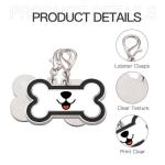 Ecrvtbynmu Dog Tags with Custom Text Customize Personalized Pet ID Tag for Dog and Cat, Dog Bone