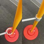 Dog Agility Weave Pole Guides – Training Aids for Fast, Accurate Weaving | Easy Snap-On PVC Guide Wires for Dog Agility Competition & Practice, 66″ Long Guides, Set of 4