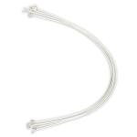 Dog Agility Weave Pole Guides – Training Aids for Fast, Accurate Weaving | Easy Snap-On PVC Guide Wires for Dog Agility Competition & Practice, 66″ Long Guides, Set of 4