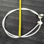 Dog Agility Weave Pole Guides – Training Aids for Fast, Accurate Weaving | Easy Snap-On PVC Guide Wires for Dog Agility Competition & Practice, 66″ Long Guides, Set of 4