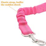 Yiaizhuo 2 Dog Car Harness Seatbelt Seat Belt Leash Travel Accessories Bungee Anti Shock Pet Cat Adjustable Lead Clip Safety Seats Belts Pink