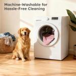 Dog Bed Mat, Dual-Sided Dog Crate Bed Mat - Ultra Soft & Machine Washable Kennel Pad for Cats and Extra Small Dogs, All-Season Comfort Pet Bed for Crates, Travel, and Home, Pink, 18 x 14 Inch