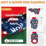 KOOLTAIL Christmas Dog Sweater, 3 Pack Fleece Dog Shirt Turtleneck Pullover Clothes for Small Medium Large Dogs, Fuzzy Soft Warm Pet Winter Cold Weather Coats for Puppy Cats Girls Boys, Red & Green XS
