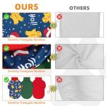 KOOLTAIL Christmas Dog Sweater, 3 Pack Fleece Dog Shirt Turtleneck Pullover Clothes for Small Medium Large Dogs, Fuzzy Soft Warm Pet Winter Cold Weather Coats for Puppy Cats Girls Boys, Red & Green XS