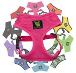 EcoBark Pink Dog Harness - Max Comfort Luxurious Soft Mesh - Over The Head No Pull & No Choke Halter Harness Vest - Eco-Friendly Body Harness