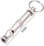 DPWOUM 3Pcs Silver Adjustable Ultrasonic Dog Whistle,Portable Whistle Pet Whistle Supersonic Whistle Dog Whistles for Pet Training,Training and Behavior Aids, Portable Pet Training Aid