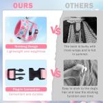 SCENEREAL Small Dog Harness Collar and Leash Set, Adjustable No Pull Pet Harnesses, No Chock Soft Mesh Step in Vest for Doggie Puppy Medium Dogs Cats Girl or Boy,Chihuahua, Yorkie, Outdoor Walking