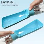 FORWH Portable Dog Water Bottle Dispenser [Leak Proof & Foldable] Dog Travel Water Bottle Bowl Accessories for Puppy Small Medium Large Dogs Pet Water Bottles for Dogs Walking Outdoor Hiking 19OZ