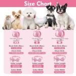 EXPAWLORER Cute Dog Harness Collar Leash Set - Pink Girl Dog Harness Checkered Step-in Design, Detachable Bow Pet Collar, Adjustable No-Choke Lightweight Mesh Vest for Cats Puppy Small Dogs, S