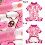 XPUDAC 4 Pack Dog Pajamas for Small Medium Dogs, Strechy Soft Puppy Clothes for Doggie Girl Boy Pet Jumpsuit, Cat Onesie-S