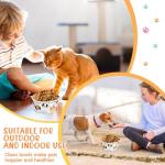 Mifoci 100 Pcs Disposable Dog Bowls 1.5 Cups Pets Disposable Feeding Bowls for Dogs and Cats Pets Paper Travel Cups for Small Medium Dogs Cats Puppy Kitten Dry or Wet Serving Food Water(Lovely)