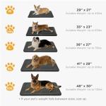 Joydeco Low Profile Dog Crate Mat Reversible Bed Pad, Washable Dog Pad Mat with Ultra Soft Fleece, Compact Design Kennel Beds Mats for Large Medium Small Pets, 35" x 23" Dark Gray