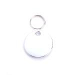 Personalized Dog/Cat Cute Paw Pet ID Tag with Unique Laser Engraving Name and Phone Number for Pet Collar or Key Chain (Pink)