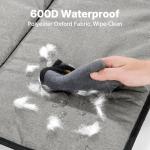 Veehoo Dog Bed for Car, Waterproof Car Dogs Bed with Bolster for Long Trips, Portable Dog Cars Seat Cover for Back Seat & Large Beds Extender for Dogs, Travel Accessories of SUV & Trucks