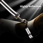 NESTROAD Reflective Dog Collar and Leash Set,Soft Neoprene Pet Collar with Quick Release Buckle,Adjustable Nylon Dog Collars for Small Medium Large Dogs(Medium Collar + 5FT Leash,Pink)