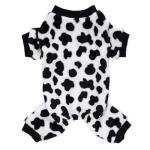 choyaxo Dog Cow Print Pajamas Puppy Jumpsuit for Everyday Pet Outfit