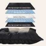 Couzssyhi Chew Proof Indestructible Dog Bed - Durable Dog Bed for Aggressive Chewers, Machine Washable & Waterproof Indoor Outdoor Crate Pad, Tough Kennel Pad for Large Dogs (X-Large (28"x47"))