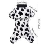 choyaxo Dog Cow Print Pajamas Puppy Jumpsuit for Everyday Pet Outfit