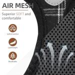 PUPTECK Adjustable Dog Harness Collar and Leash Set Step in No Pull Pet Harness for Small Medium Dogs Puppy and Cats Outdoor Walking Running, Soft Mesh Padded Reflective Vest Harnesses, Black S