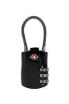 Travelon TSA Accepted Luggage Cable Lock, Black, One Size