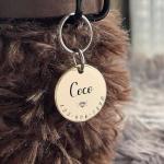 Cats Dogs ID Tags Personalized Lovely Symbols Pets Collar Name Accessories Simple Custom Engraved Products for Extra Small Four Legged Child Necklace Chain Anti-Lost Copper Brass Charm