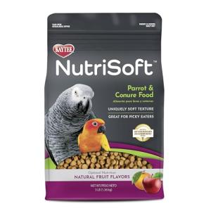 Kaytee Nutri Soft Pet Parrot & Conure Bird Food, 3 Pound