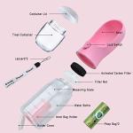 Cibaabo Dog Water Bottle with Food Container & Poop Bag Holder, Travel Water Bowl, Portable Pet Dispenser, Girl Dog Accessories Stuff Items Essentials Gift for Yorkie Chihuahua Walking Hiking