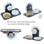 MRTIOO 100 pcs 0.5oz Crested Gecko Food and Water Feeding Cups, Reptile Feeder Bowls, for Lizard and Other Small Pet Ledge Accessories Supplies