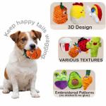 Jalousie 18 Pack Dog Squeaky Toys Cute Stuffed Pet Plush Puppy Chew for Small Medium Pets - Bulk