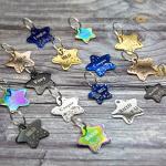 Personalized Dog Tag with 5 Lines of Custom Deep Engraved Durable Stainless Steel Pet ID Name Tag Designer Small Size Star