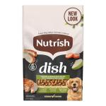 Nutrish Dish Premium Dry Dog Food, Chicken & Brown Rice Recipe with Veggies & Fruit, 23 Pounds