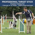 Pet Training Kit -Target Stick,Training Clicker,Whistle,Bell,Treat Pouch- Dog Training Equipment Tools, Agility Training Lure Course For Dogs,Cat Toilet Trainer Kit, Kitten Puppy Behavior Aids Trick