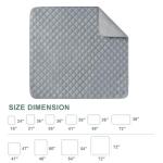 Eterish Reusable Washable Pee Pads for Dogs Large/Extra Large 36'' x 41'' 2 Pack, Absorbent Pet Puppy Dog Training Pads Non-Slip, Waterproof Whelping Potty Pads for Dogs Leak-Proof