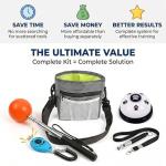 Pet Training Kit -Target Stick,Training Clicker,Whistle,Bell,Treat Pouch- Dog Training Equipment Tools, Agility Training Lure Course For Dogs,Cat Toilet Trainer Kit, Kitten Puppy Behavior Aids Trick