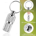 AUEAR, Pet ID Tags Name Address Cell Phone Number Stainless Steel Personalized Dog Cat Small Animal Barrel Tube Anti-Lost (10 Pack)