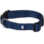 Blueberry Pet Essentials Dog Collar | Adjustable Nylon Dog Collar for Large Dogs | Classic True Navy Dog Collars for Small Dogs | Premium Pet Safety & Style with Secure Leash Attachment