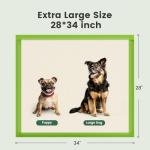 Gardner Pet Dog Pee Pads Extra Large 28"x34", XL Thicker ECO Green Disposable XLarge Puppy Training Pads Super Absorbent Full Edge-Wrapping Pad for Dogs, Puppies, Doggie, Cats, Rabbits-(30 Count)