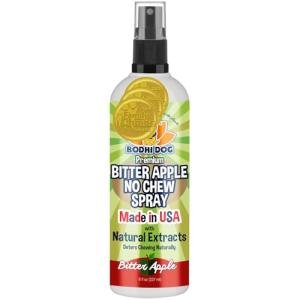 Bodhi Dog Bitter Apple No Chew Spray - Natural Training Aid for Dogs & Puppies - Discourages Pet from Chewing and Biting on Furniture, Shoes, Plants & More - Safe, Humane - Made in USA (8 Fl Oz)