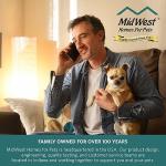 MidWest Homes for Pets QuietTime Dog Bed – Gray Faux Fur Bolster, Ultra-Soft and Machine Washable, Fits 48-Inch Crates and Carriers, for Extra-Large Breed Dogs