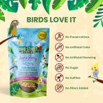 Bird Street Bistro Parrot Food - Parakeet & Cockatiel Food - Cooks in 3-15 min w/Natural Grains, Legumes, Non-GMO Fruits, Vegetables & Healthy Spices