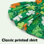 CuteBone Frilly Dog Dress Princess Puppy St.Patrick's Day Dresses with Ruffled Sleeves Cat Clothes Outfit for Small Dogs Girl Pet Apparel FX12S