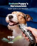 Cordless Dog Clippers for Thick Coats - Low Noise